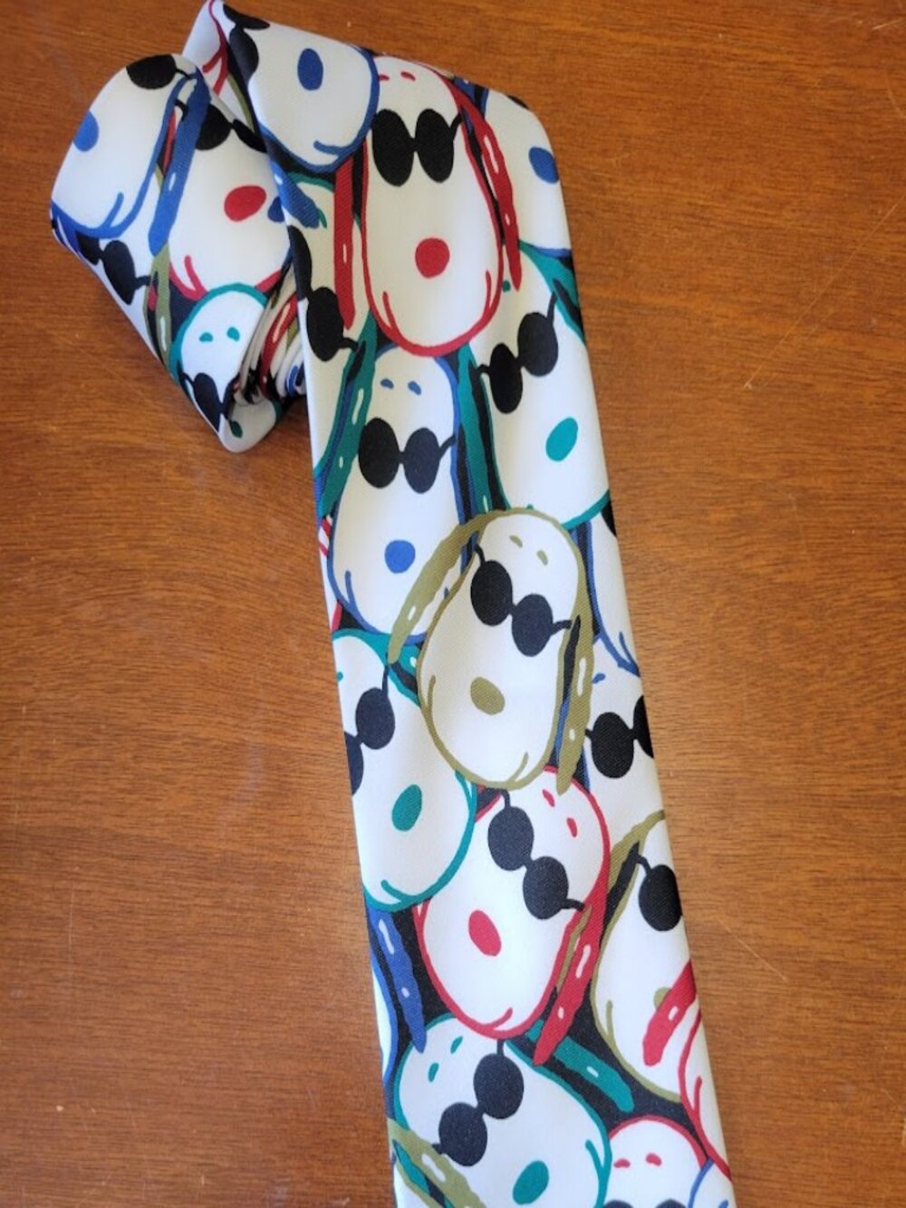 Peanuts Snoopy Novelty Tie Colorful Cartoon Statement Silk Necktie